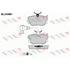 BL2436B1 FTE Комплект тормозных колодок, дисковый тормоз