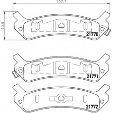 8DB 355 016-901 HELLA Комплект тормозных колодок, дисковый тормоз