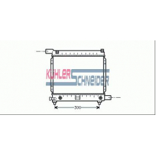 0303601 KUHLER SCHNEIDER Радиатор, охлаждение двигател