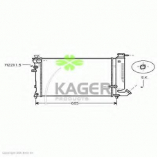 31-0179 KAGER Радиатор, охлаждение двигателя