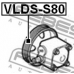 VLDS-S80 FEBEST Ременный шкив, насос гидроусилителя