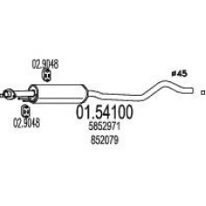 01.54100 MTS Средний глушитель выхлопных газов