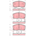 GDB3166 TRW Комплект тормозных колодок, дисковый тормоз