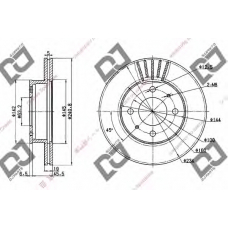 BD1246 DJ PARTS Тормозной диск