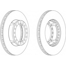 FCR127A FERODO Тормозной диск