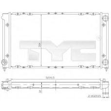 737-0019 TYC Радиатор, охлаждение двигателя