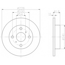 8DD 355 103-751 HELLA Тормозной диск