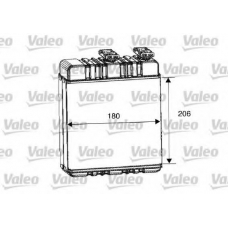 812222 VALEO Теплообменник, отопление салона