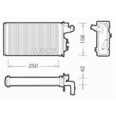 DRR09010 DENSO Теплообменник, отопление салона