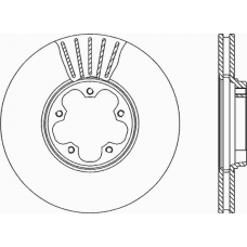 BDA1947.20 OPEN PARTS Тормозной диск