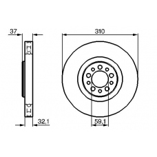 0 986 479 168 BOSCH Тормозной диск