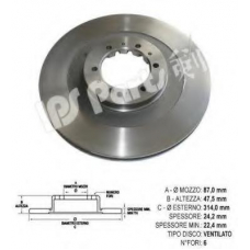 IBT-1505 IPS Parts Тормозной диск