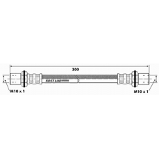 FBH6456 FIRST LINE Тормозной шланг