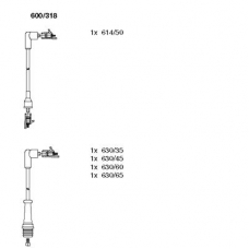 600/318 BREMI Комплект проводов зажигания
