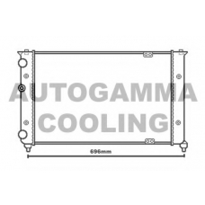 104130 AUTOGAMMA Радиатор, охлаждение двигателя