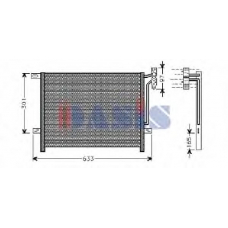 053320N AKS DASIS Конденсатор, кондиционер