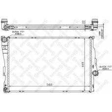 10-25287-SX STELLOX Радиатор, охлаждение двигателя