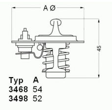 3498.88D WAHLER Термостат, охлаждающая жидкость