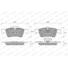 151-2011 WEEN Комплект тормозных колодок, дисковый тормоз