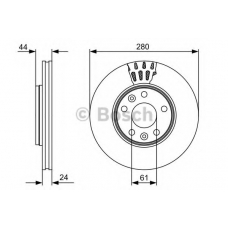 0 986 479 555 BOSCH Тормозной диск