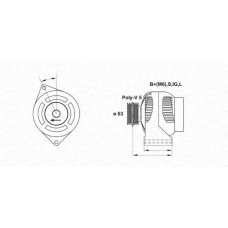 943346007010 MAGNETI MARELLI Генератор