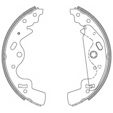 BSA2096.00 OPEN PARTS Комплект тормозных колодок