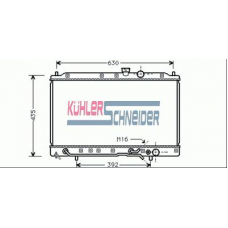 0501101 KUHLER SCHNEIDER Радиатор, охлаждение двигател