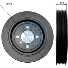 518401 RUVILLE Ременный шкив, коленчатый вал