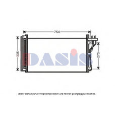 562019N AKS DASIS Конденсатор, кондиционер