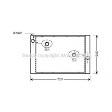 BW2405 AVA Радиатор, охлаждение двигателя