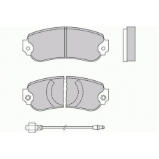 12-0175 E.T.F. Комплект тормозных колодок, дисковый тормоз