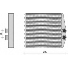 350218283000 MAGNETI MARELLI Теплообменник, отопление салона