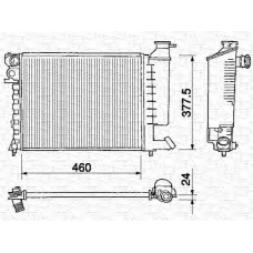 350213373000 MAGNETI MARELLI Радиатор, охлаждение двигателя