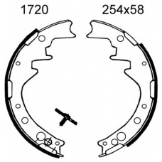 01720 BSF Комплект тормозных колодок