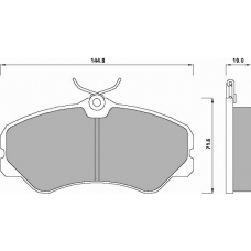 622081 ROULUNDS Disc-brake pad, front