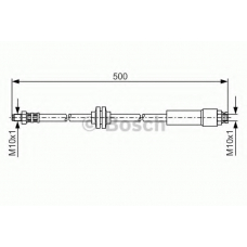 1 987 481 172 BOSCH Тормозной шланг