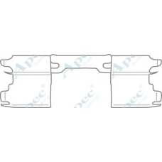 KIT1128 APEC Комплектующие, тормозные колодки