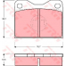 GDB279 TRW Комплект тормозных колодок, дисковый тормоз