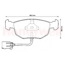 571851B BENDIX Комплект тормозных колодок, дисковый тормоз