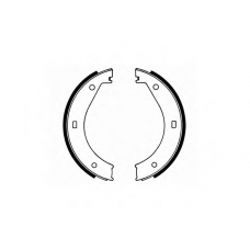 SS 526 SCT Комплект тормозных колодок, стояночная тормозная с
