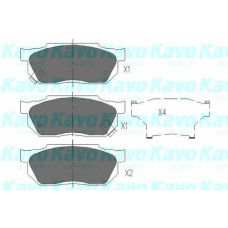 KBP-2001 KAVO PARTS Комплект тормозных колодок, дисковый тормоз