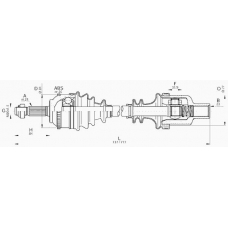 DRS6299.00 OPEN PARTS Приводной вал