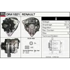 DRA1821 DELCO REMY Генератор