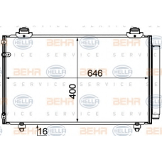 8FC 351 310-131 HELLA Конденсатор, кондиционер