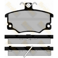 PA410 BRAKE ENGINEERING Комплект тормозных колодок, дисковый тормоз