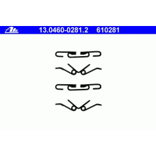 13.0460-0281.2 ATE Комплектующие, колодки дискового тормоза