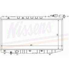 64835 NISSENS Радиатор, охлаждение двигателя