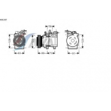 HYK197 AVA Компрессор, кондиционер