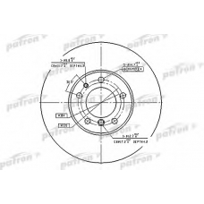 PBD2687 PATRON Тормозной диск