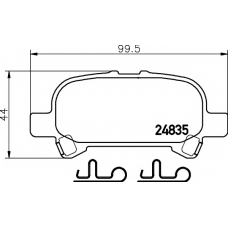 8DB 355 014-751 HELLA PAGID Комплект тормозных колодок, дисковый тормоз